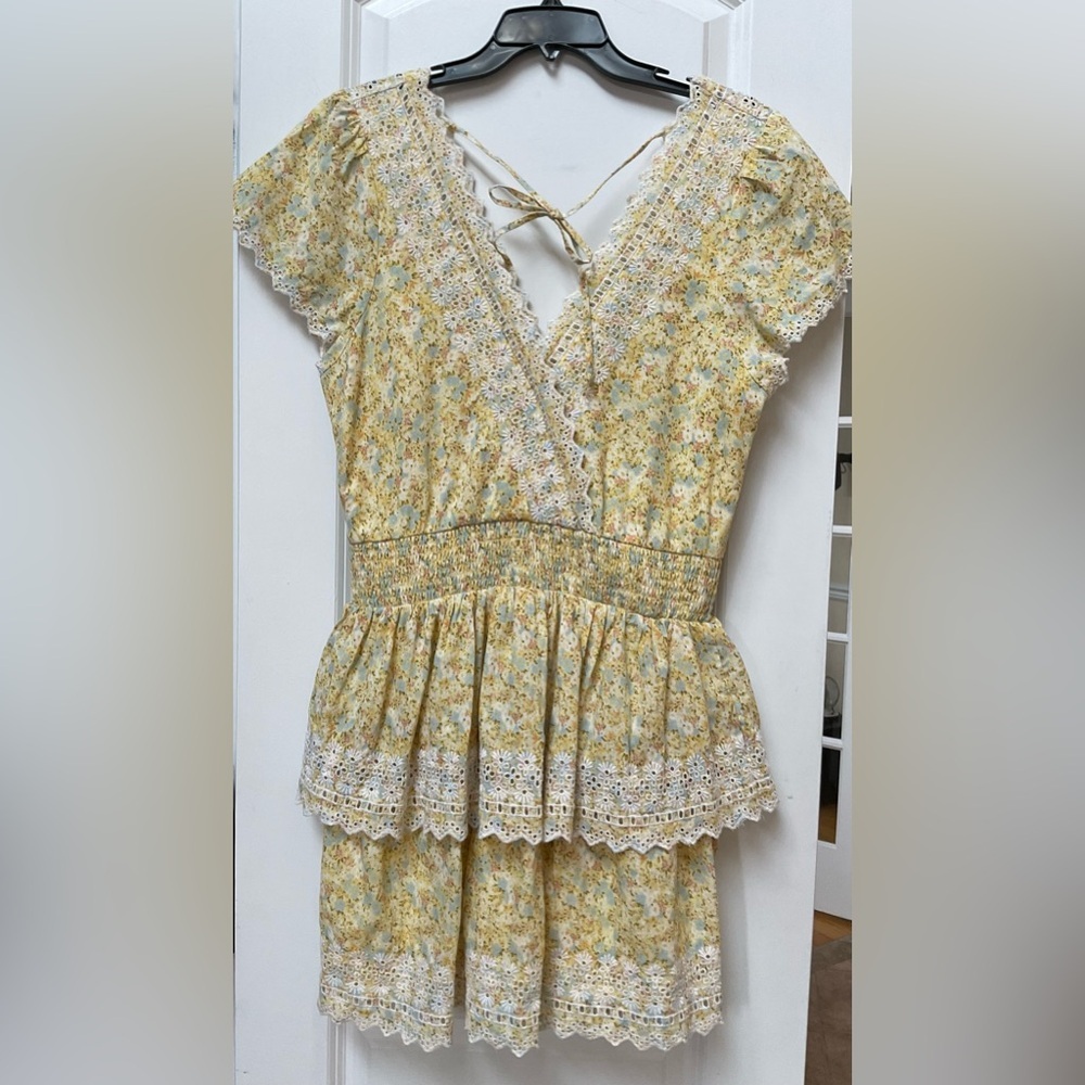 American Eagle Floral Garden Party Tiered Mini Dress - Picture 2 of 10